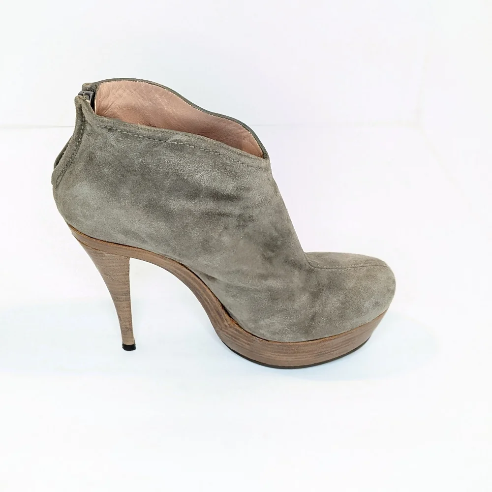 Pura Lopez suede ankle boots - Picture 4 of 16